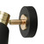 Dar Lighting Dar  FRY0754 Fry 1 Light Black Wall Spotlight 