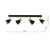 Dar Lighting Dar FRY8454 Fry 4 Light Black Bar Spotlight 