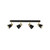 Dar Lighting Dar FRY8454 Fry 4 Light Black Bar Spotlight 