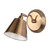 Dar Lighting Dar  KEM0775 Kempten 1 Light Antique Brass Wall Light 