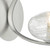 Dar Lighting Dar  LEI0746 Leighton 1 Light Satin Chrome Glass Wall Light 