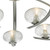 Dar Lighting Dar  LEI5446 Leighton 5 Light Satin Chrome Ceiling Fitting 