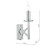 Dar Lighting Dar  LYO0750 Lyon Polished Chrome/Crystal Wall Light 