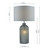 Dar Lighting Dar  PAM4239 Pamplona Dual Light Grey Glass Table Lamp 