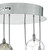 Dar Lighting Dar  QUI0610 Quinn 6 Light Smoked/Clear Ceiling Fitting 