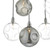Dar Lighting Dar  QUI0610 Quinn 6 Light Smoked/Clear Ceiling Fitting 