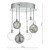 Dar Lighting Dar  QUI0610 Quinn 6 Light Smoked/Clear Ceiling Fitting 