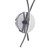 Dar Lighting Dar  SEA0946 Seattle 2 Light Satin Chrome Wall Bracket 