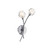 Dar Lighting Dar  SEA0946 Seattle 2 Light Satin Chrome Wall Bracket 