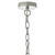 Dar Lighting Dar  TAM0138 Tamara 1 Light Satin Nickel/Clear Pendant 