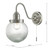 Dar Lighting Dar  TAM0738 Tamara 1 Light Satin Nickel Wall Bracket 