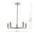 Dar Lighting Dar  TYL0538 Tyler 5 Light Satin Nickel Pendant 