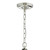 Dar Lighting Dar  VAN0338 Vanessa 3 Light polished Nickel &amp; Glass Pendant 