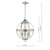Dar Lighting Dar  VAN0338 Vanessa 3 Light polished Nickel &amp; Glass Pendant 
