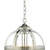 Dar Lighting Dar  VAN0338 Vanessa 3 Light polished Nickel &amp; Glass Pendant 