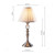 Dar Lighting Dar  BEA4046 Beau Satin Chrome Touch Table Lamp 
