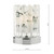 Dar Lighting Dar  ELF4150 Elf Polished Chrome/Ribbed Glass Table Lamp 