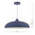 Dar Lighting Dar  KAE0123 Kaelan 1 Light Blue Ceiling Pendant 