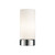 Dar Lighting Dar  OWE4050 Owen Round Polished Chrome Glass table Lamp 