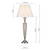 Dar Lighting Dar  SIA4246 Siam Satin Chrome Table Lamp 