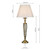 Dar Lighting Dar  SIA4275 Siam Antique Brass Table Lamp 
