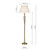 Dar Lighting Dar  SIA4975 Siam Antique Brass Floor Lamp 