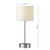 Dar Lighting Dar  SUZ4033 Suzie Satin Chrome Touch Table Lamp 