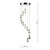 Dar Lighting Dar  GAL1250-LED Galileo 12 Light Polished Chrome Pendant 