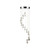 Dar Lighting Dar  GAL1250-LED Galileo 12 Light Polished Chrome Pendant 