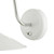 Dar Lighting Dar  LID072 Liden 1 Light Polished Chrome/White Wall Fitting 