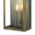 Dar Lighting Dar VAP5245 Vapour Outdoor 1 Light Brass Lantern Wall Fitting 