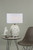 Dar Lighting Dar  ZAC412 Zachary White Oval Table Lamp 