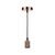Dar Lighting Dar  SP8664 Accessories 1 Light Copper Suspension Cable 