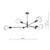 Dar Lighting Dar ALA0622 Alana Black 6 Light Pendant 