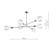 Dar Lighting Dar ALA0646 Alana Satin Chrome 6 Light Pendant 