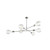 Dar Lighting Dar ALA0646 Alana Satin Chrome 6 Light Pendant 