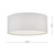 Dar Lighting Dar CIE5215 Cierro Ivory 3 Light Flush 
