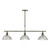 Dar Lighting Dar DAR0375 Dara Antique Brass 3 Light Bar Pendant 