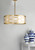 Dar Lighting Dar EPS0412 Epstein Gold 4 Light Pendant 