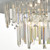 Dar Lighting Dar HAL0639 Halle 6 Light Grey &amp; Crystal Pendant 