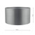 Dar Lighting Dar Hilda 40cm Grey Shade 