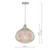 Dar Lighting Dar ROI0155 Roisin Polished Chrome Glass Pendant 