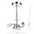 Dar Lighting Dar SF5350 Semi Flush Polished Chrome Suspension 