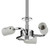 Dar Lighting Dar SF5350 Semi Flush Polished Chrome Suspension 