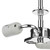 Dar Lighting Dar SF5350 Semi Flush Polished Chrome Suspension 