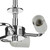 Dar Lighting Dar SF5350 Semi Flush Polished Chrome Suspension 