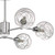 Dar Lighting Dar TYK6450 Tyka 6 Light Chrome Semi Flush 