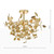 Dar Lighting Dar YAD0435 Yadira 4 Light Gold Semi Flush 