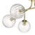 Dar Lighting Dar YIS6435 Yiska 6 Light Gold Semi Flush 