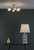 Dar Lighting Dar YIS6435 Yiska 6 Light Gold Semi Flush 